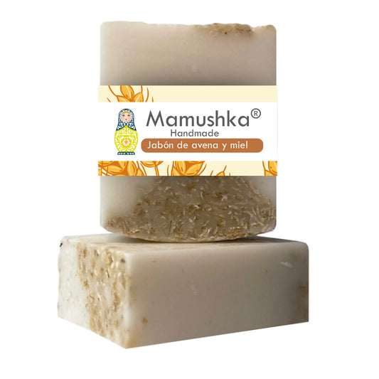 Jabón Artesanal Avena Miel Mamushka