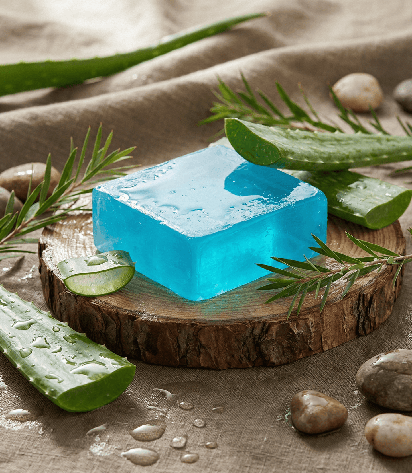 Jabón Artesanal Aloe Vera Y Árbol De Té Mamushka