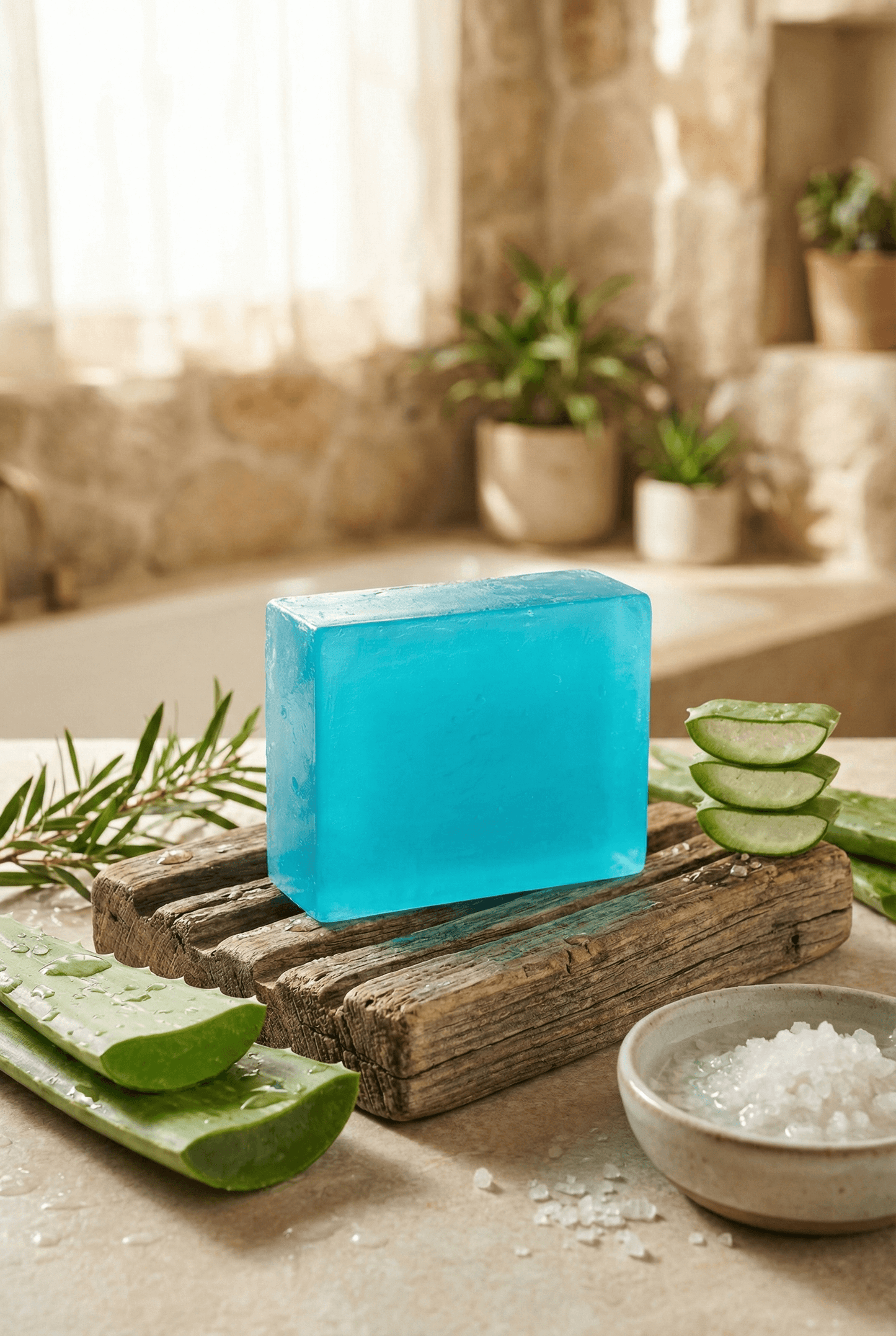 Jabón Artesanal Aloe Vera Y Árbol De Té Mamushka