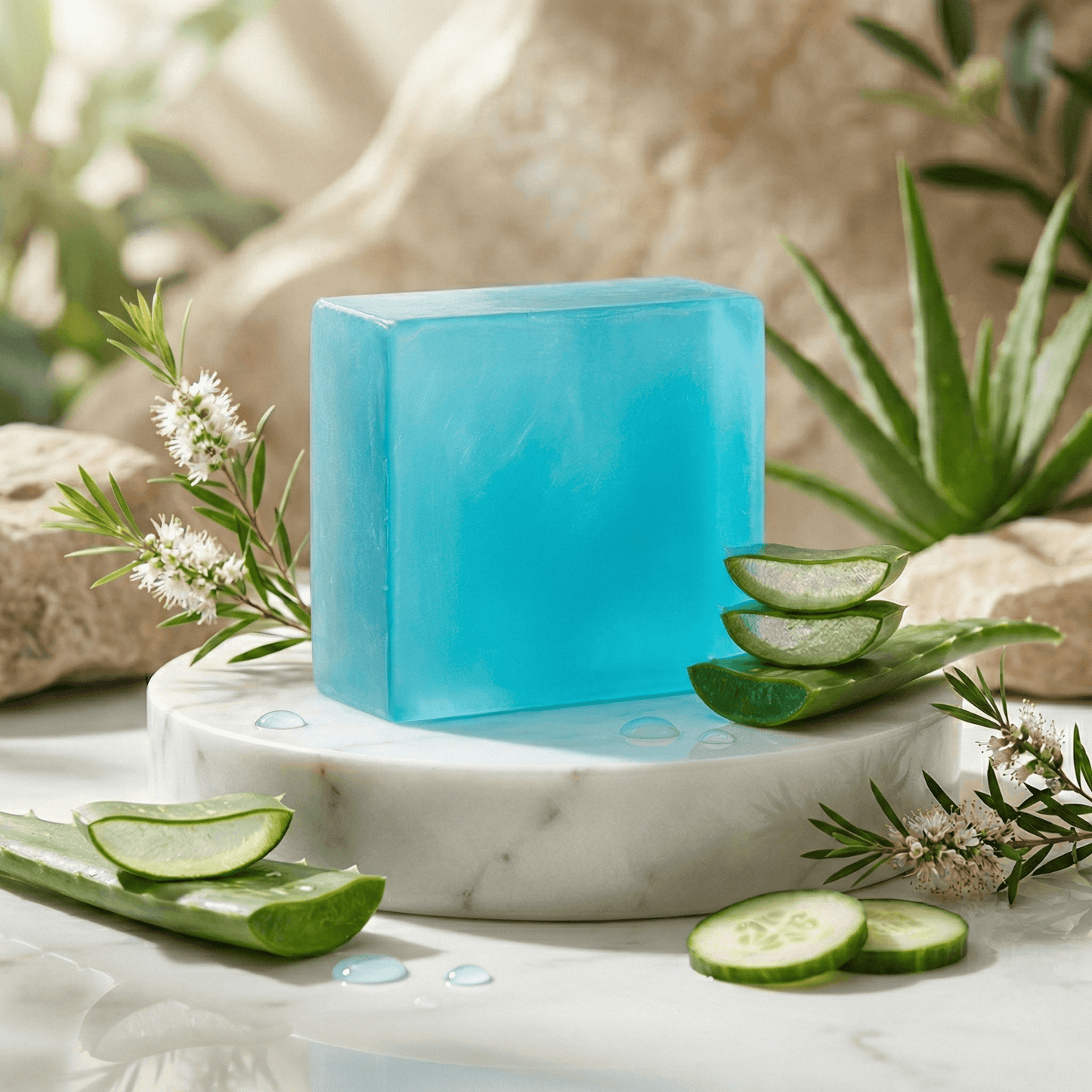 Jabón Artesanal Aloe Vera Y Árbol De Té Mamushka