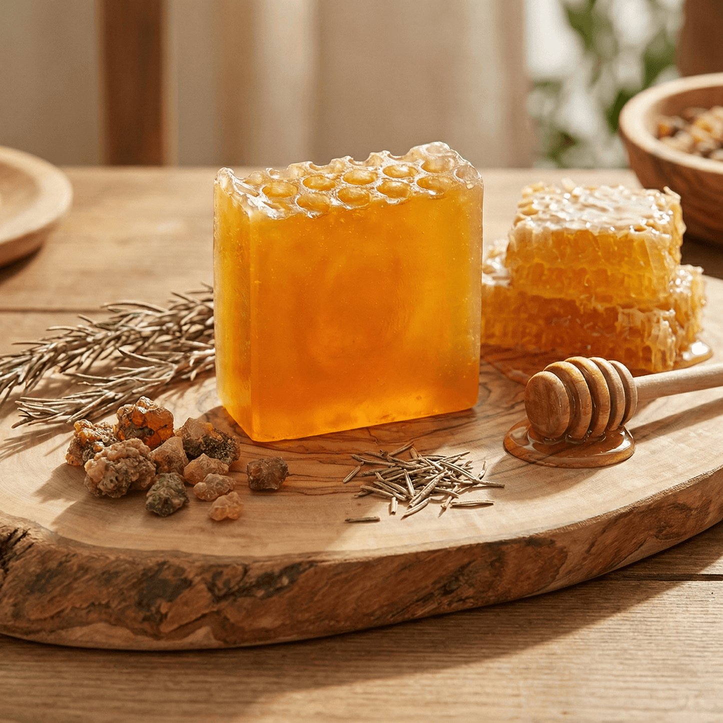 Jabón Artesanal Miel y Mirra Mamushka